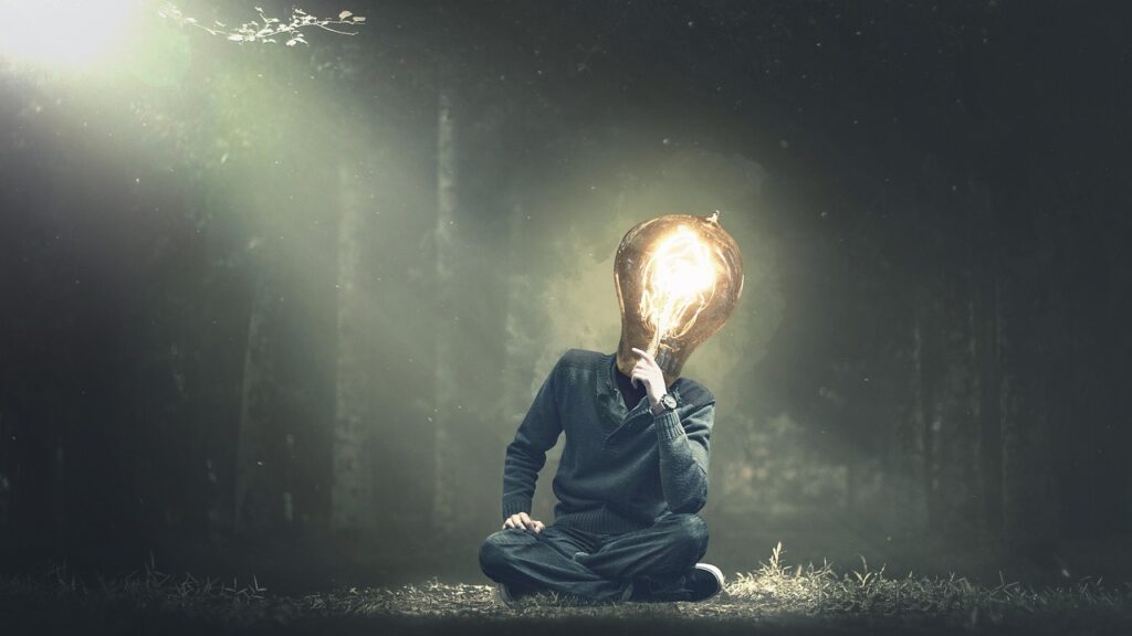 考える人の写真